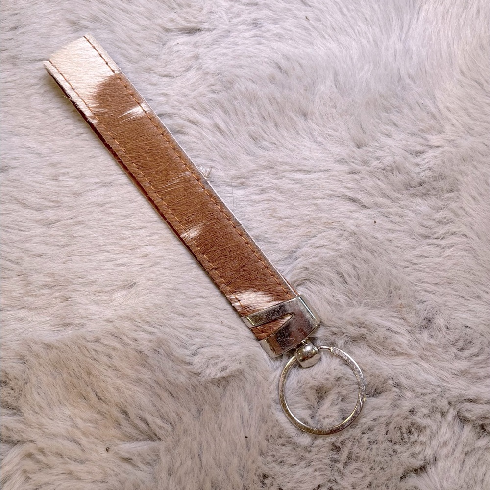 Cowhide Keychain